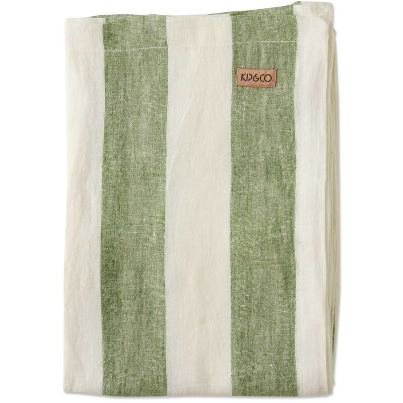 Kip&Co Moss Stripe Tablecloth Standard Rectangular image number 0